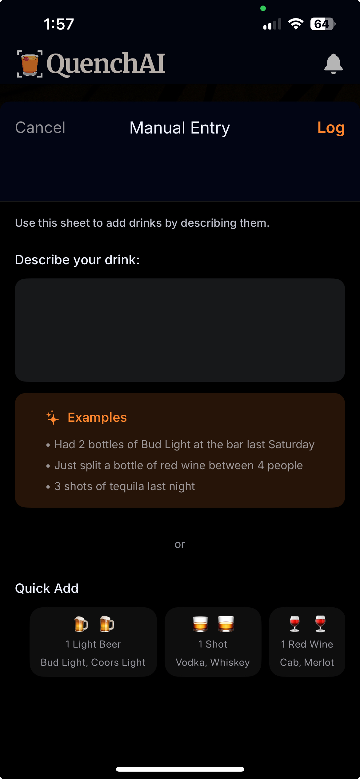 Manual Entry
